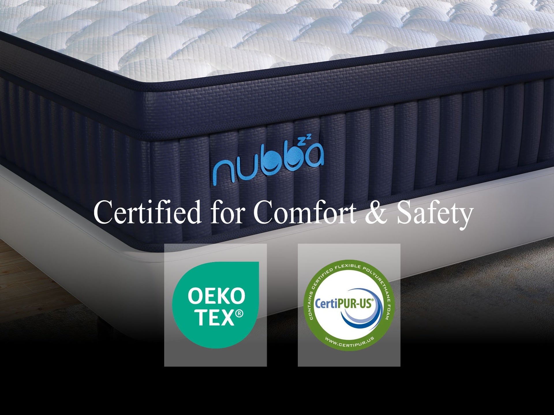 NUBBA 12" KING SIZE PREMIER LUXURY HYBRID MATTRESS - MEDIUM FIRM