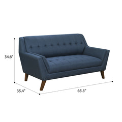 Blue Loveseat