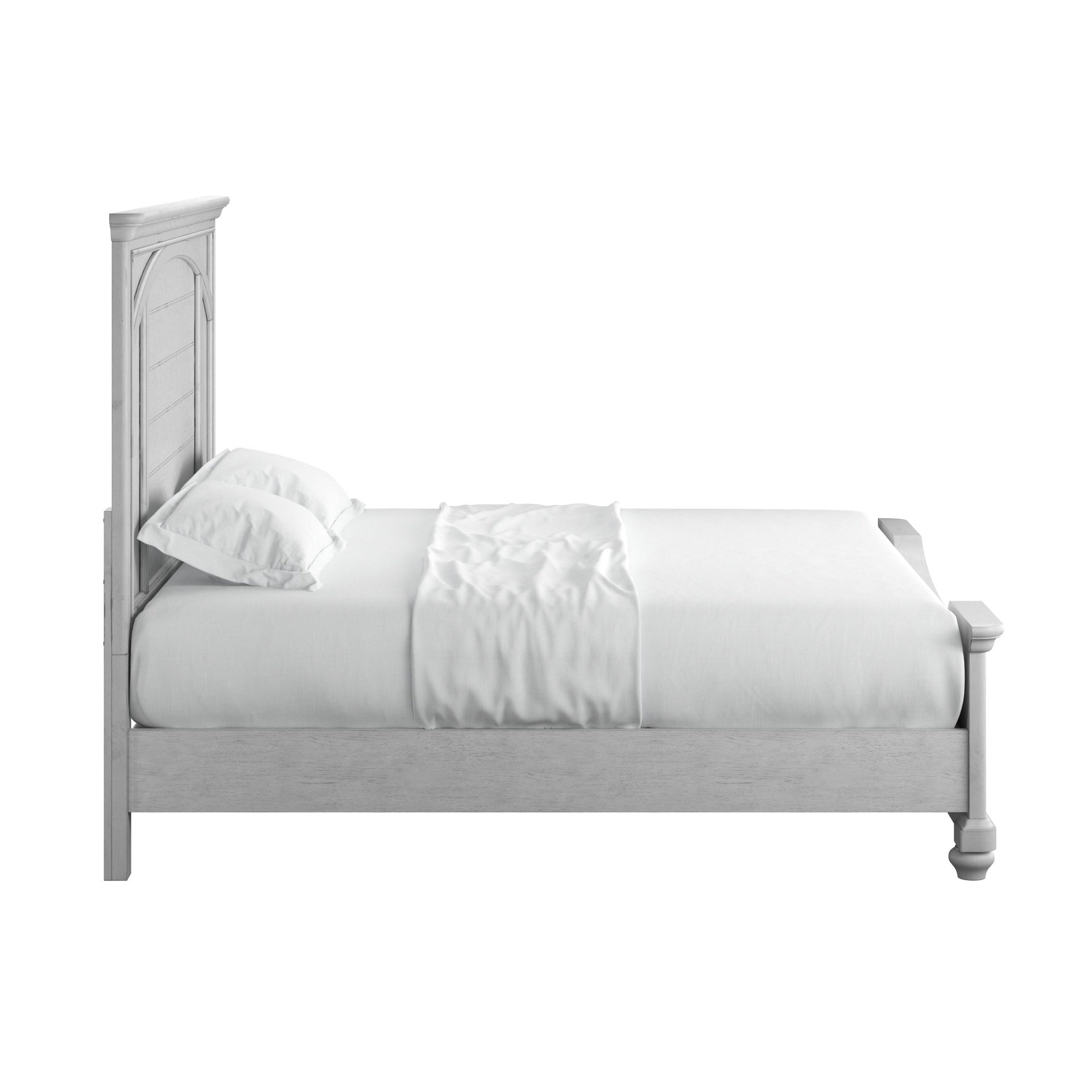 Gray Queen Panel Bed