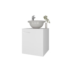 FM FURNITURE Pirtleville  Bathroom Vanity with Integrated Sink, White