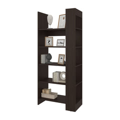 Doney Park 5-Shelf Open Bookcase, Contemporary Design for Display and Storage, Stained Walnut