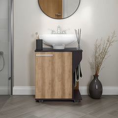 FM FURNITURE Gila Bend Under Sink Storage Cabinet, Compact Design, with Two Shelves for Organizing Bathroom Items, White