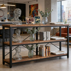 Console Table,3-Tier Hall Storage Shelf,Sofa Table