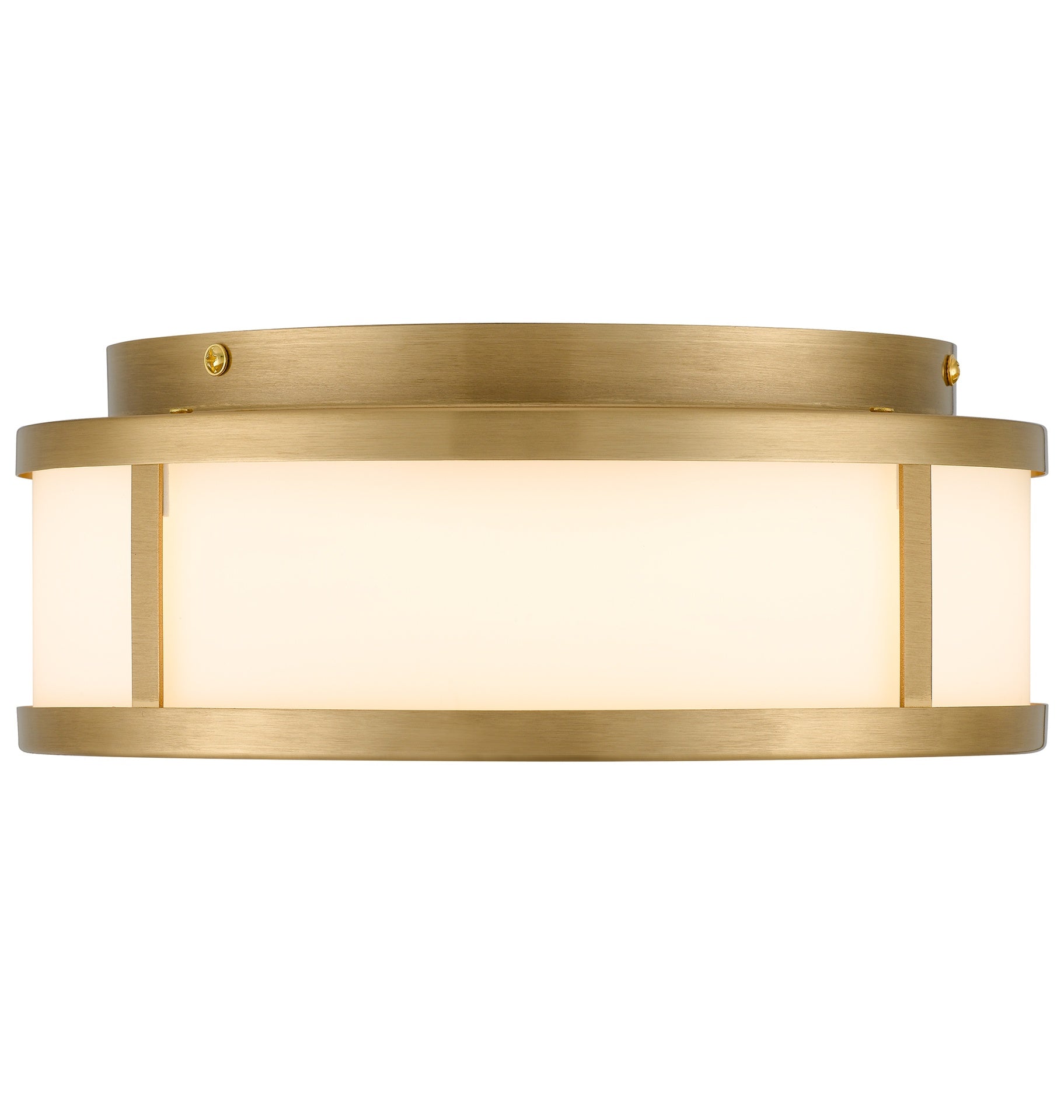10-inches Antique Brass Intgrated LED Flush Mount Light