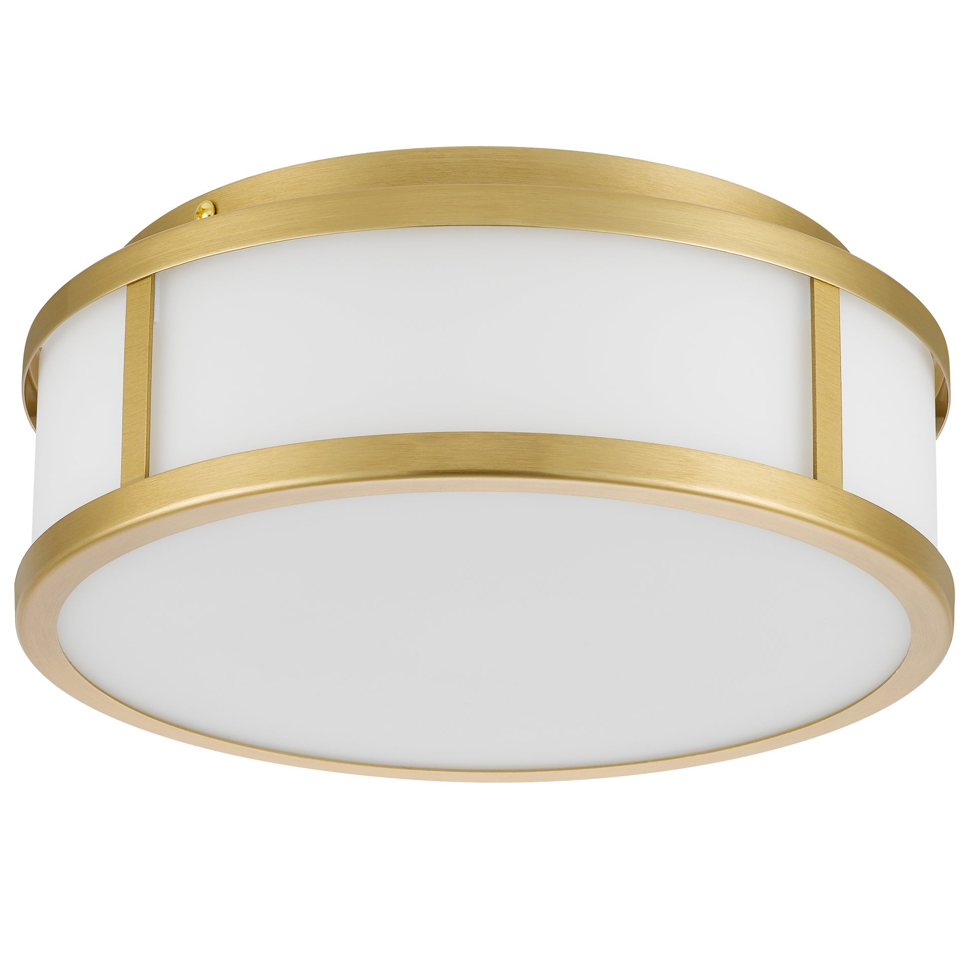 10-inches Antique Brass Intgrated LED Flush Mount Light