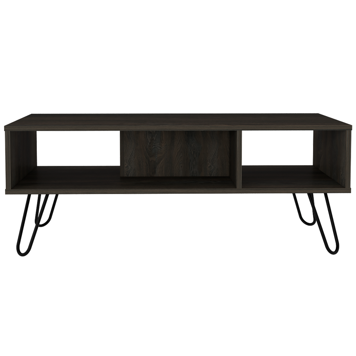 Coffee Table Minnesota, Two Shelves, Carbon Espresso Finish