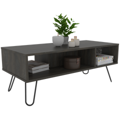 Coffee Table Minnesota, Two Shelves, Carbon Espresso Finish