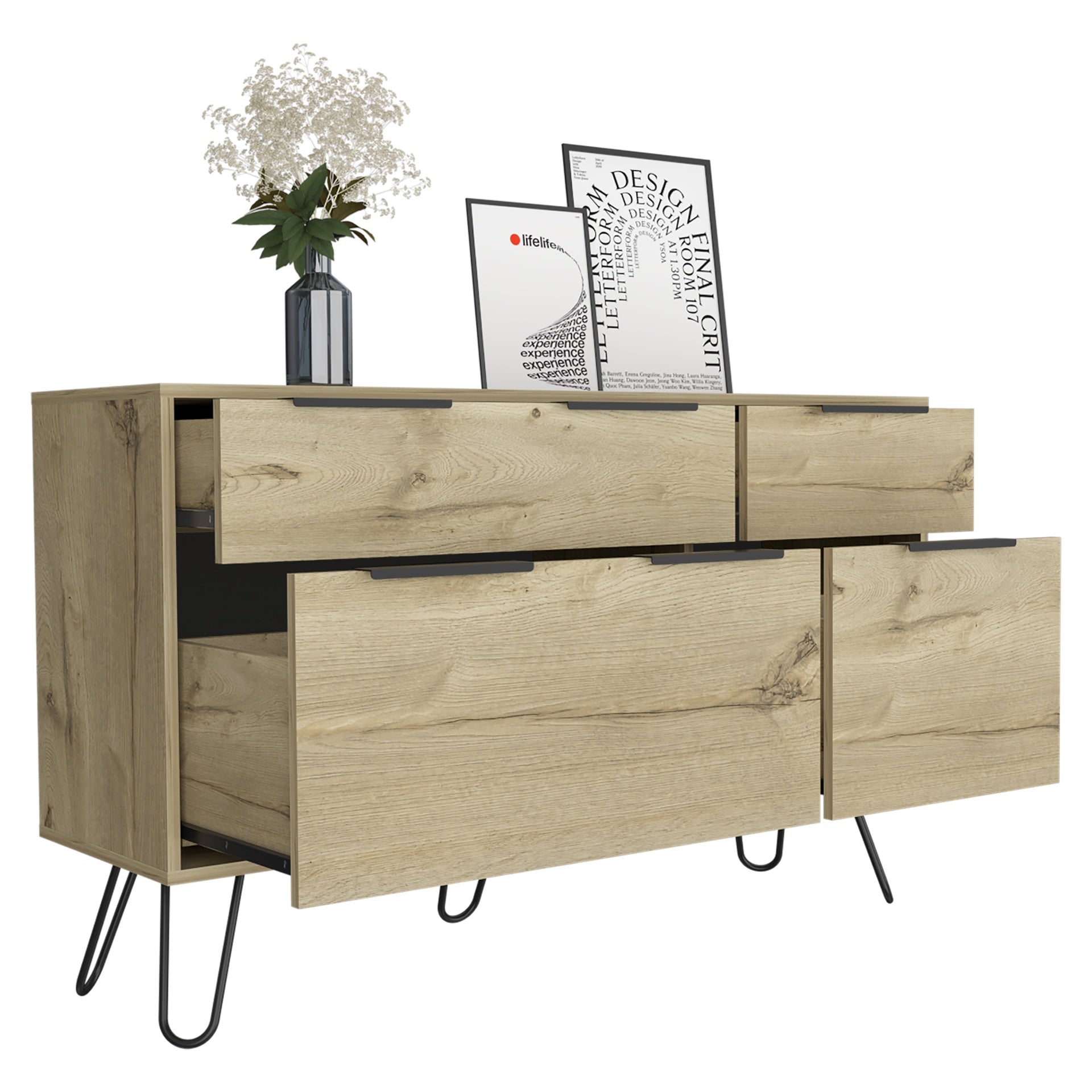 Double Dresser Skyoner, Bedroom, Light Oak