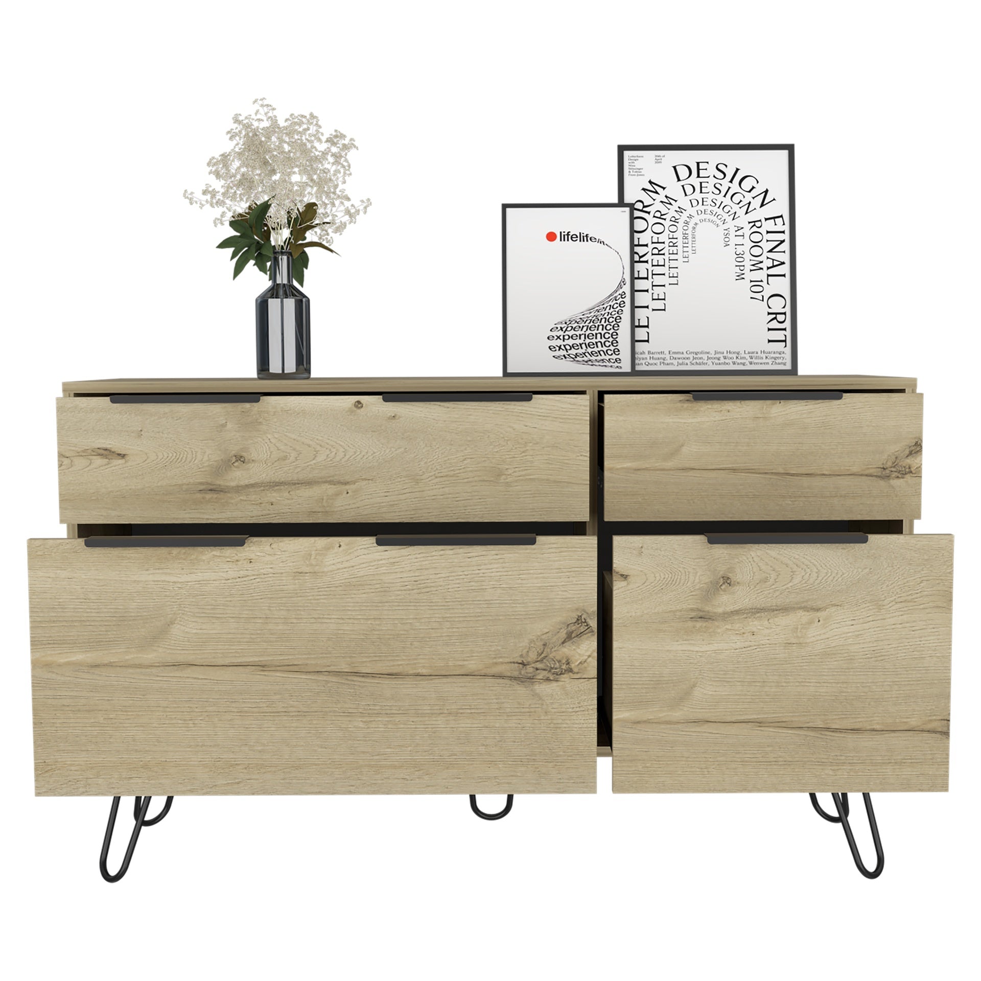 Double Dresser Skyoner, Bedroom, Light Oak