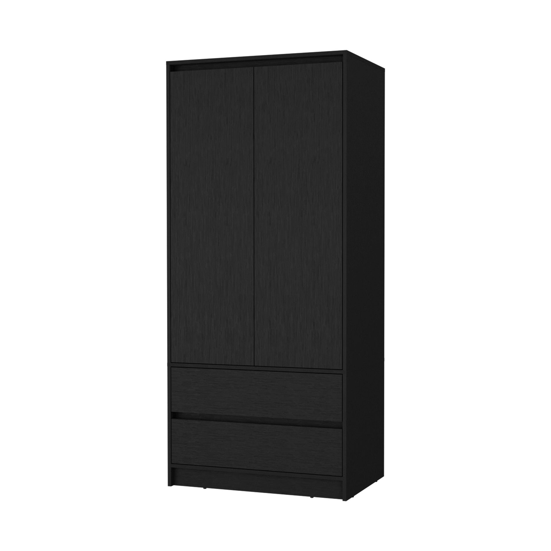 Wenge 2-Drawer Armoire