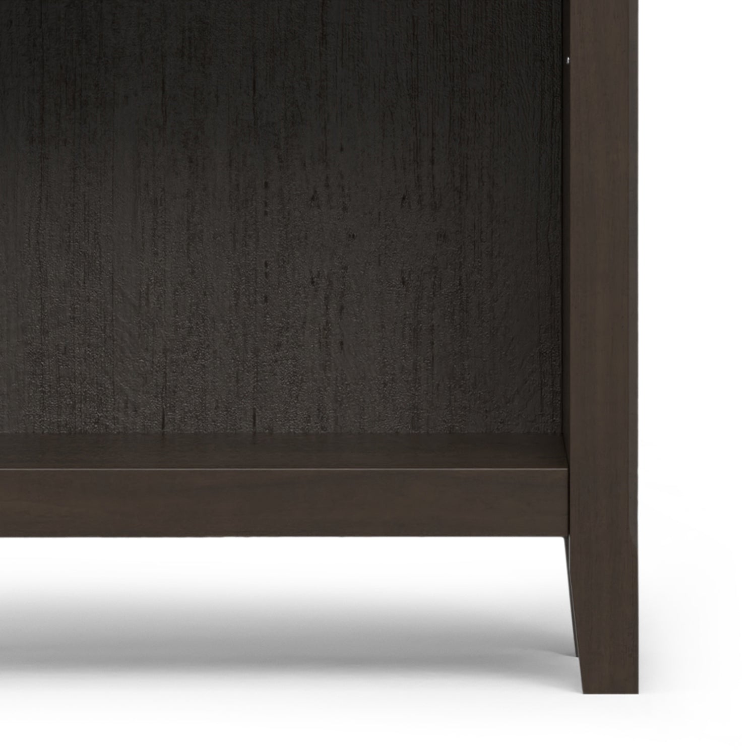 Amherst 24 inch Solid Wood 5 Shelf Bookcase in Hickory Brown