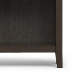 Amherst 24 inch Solid Wood 5 Shelf Bookcase in Hickory Brown