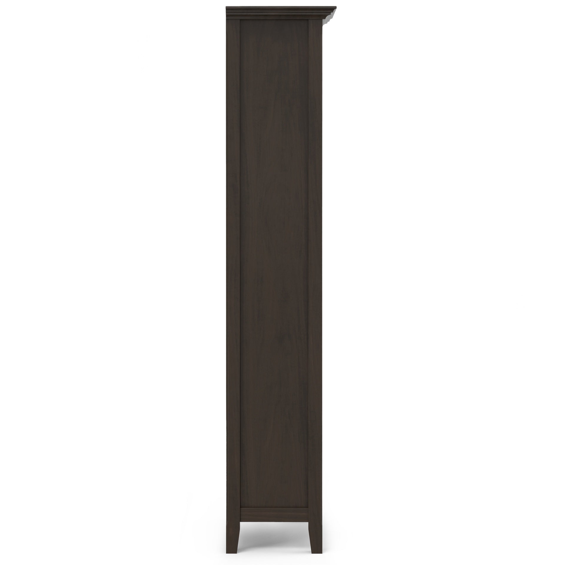 Amherst 24 inch Solid Wood 5 Shelf Bookcase in Hickory Brown
