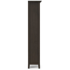 Amherst 24 inch Solid Wood 5 Shelf Bookcase in Hickory Brown