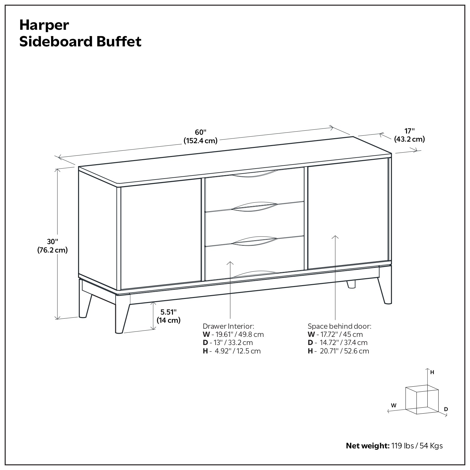 Harper Sideboard Buffet