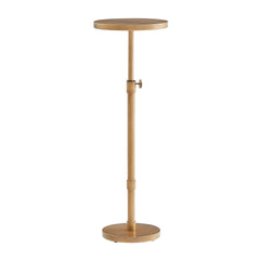 Morven Antique Brass Adjustable Height Accent Table