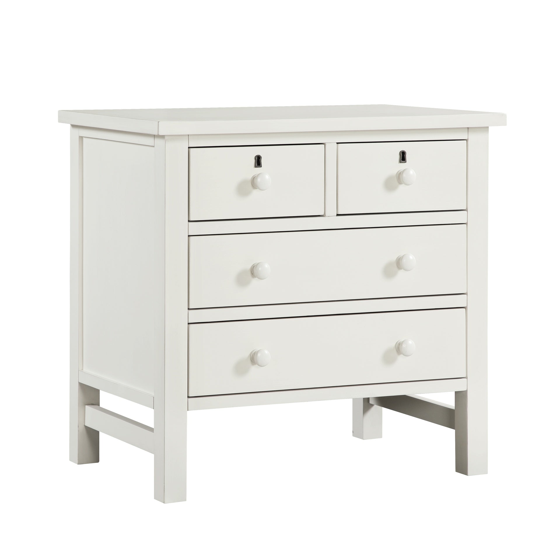 Georgina 4-drawer Storage Nightstand - Antique White