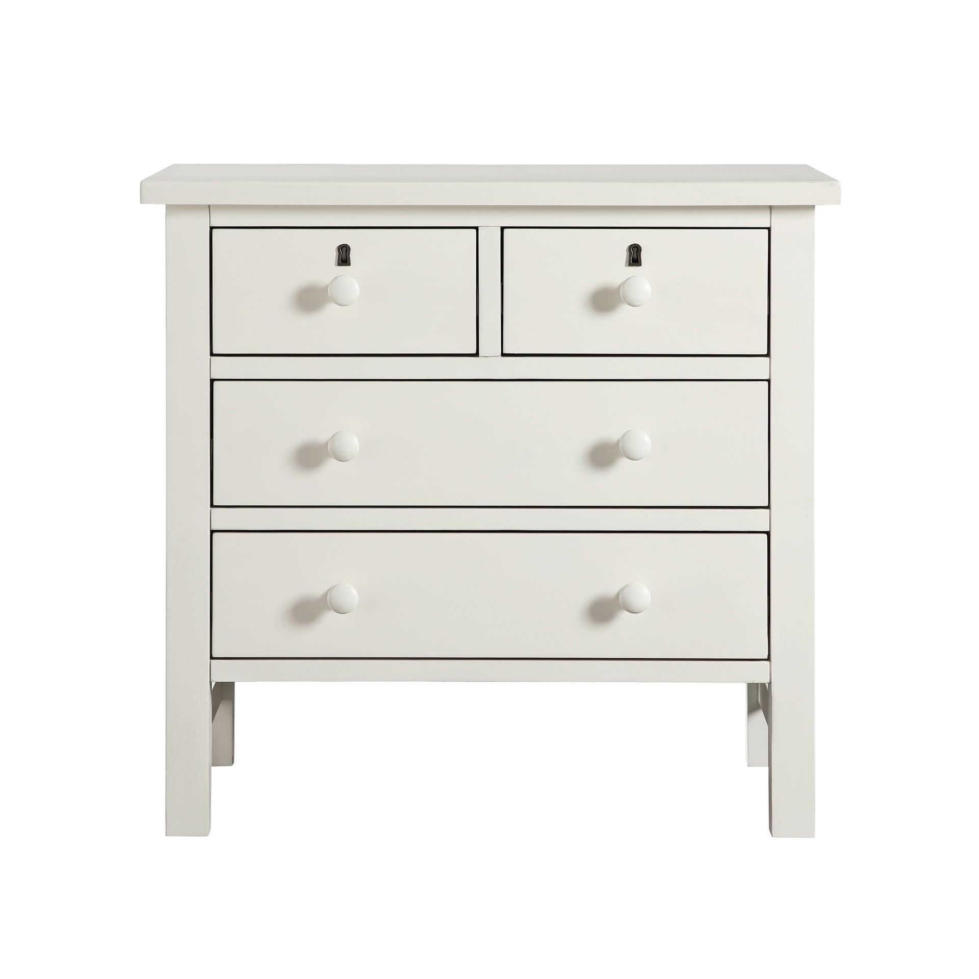 Georgina 4-drawer Storage Nightstand - Antique White