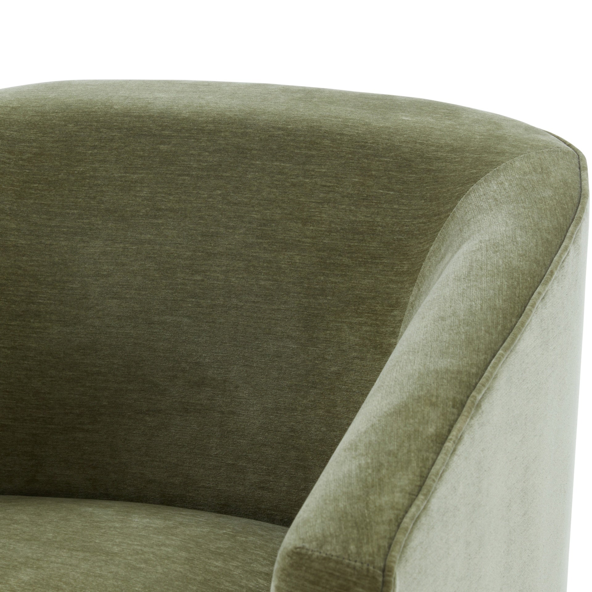 Earl Caper Skirted Swivel Chair