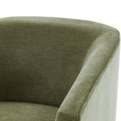 Earl Caper Skirted Swivel Chair