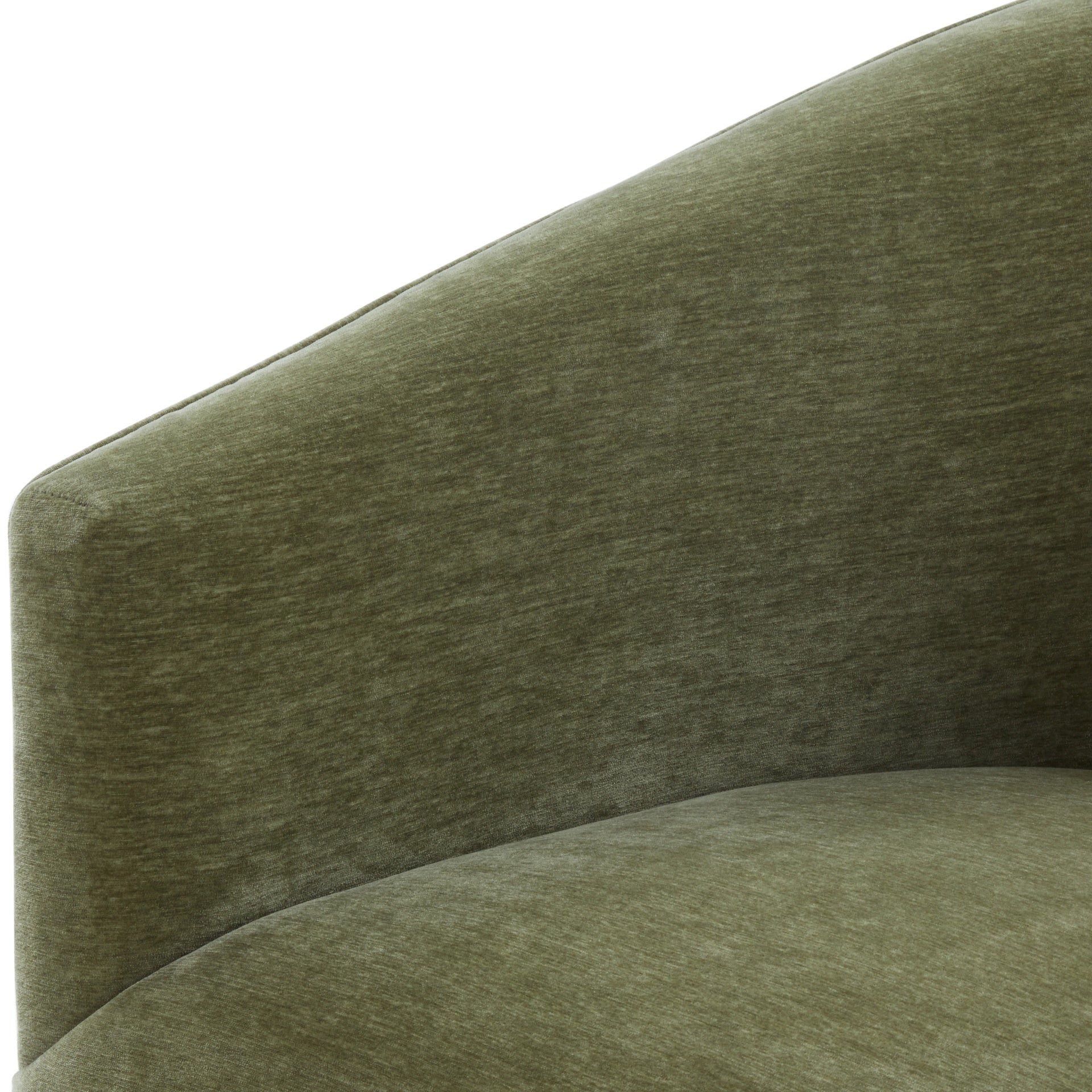 Earl Caper Skirted Swivel Chair