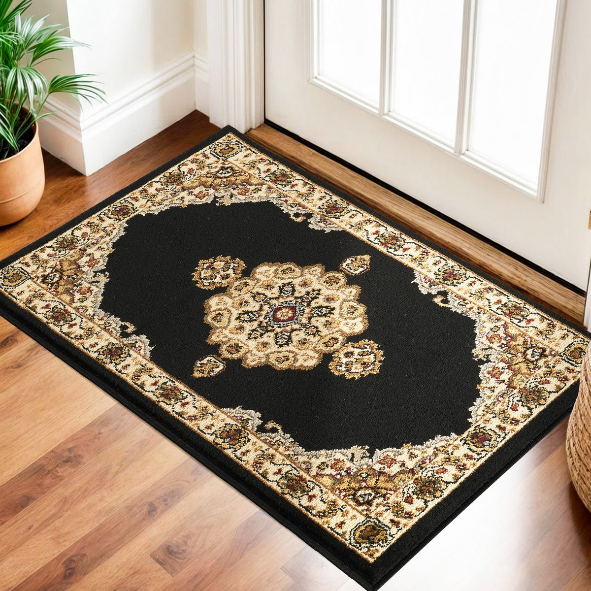 Classic GC_VIN5010 Black 2 ft. x 3 ft. Area Rug