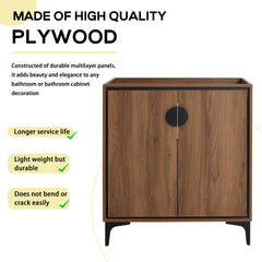 30 "Bathroom Vanity, 2 doors, Bathroom Cabinet Vanity Freestanding Cabinet Engineering wood Frame(Cabinet Only)