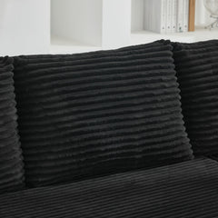 Modular Sectional Couches for Living Room: Single Seat (Black),Can extend an L-shaped sofa or transform it into a U-shaped sofa.
