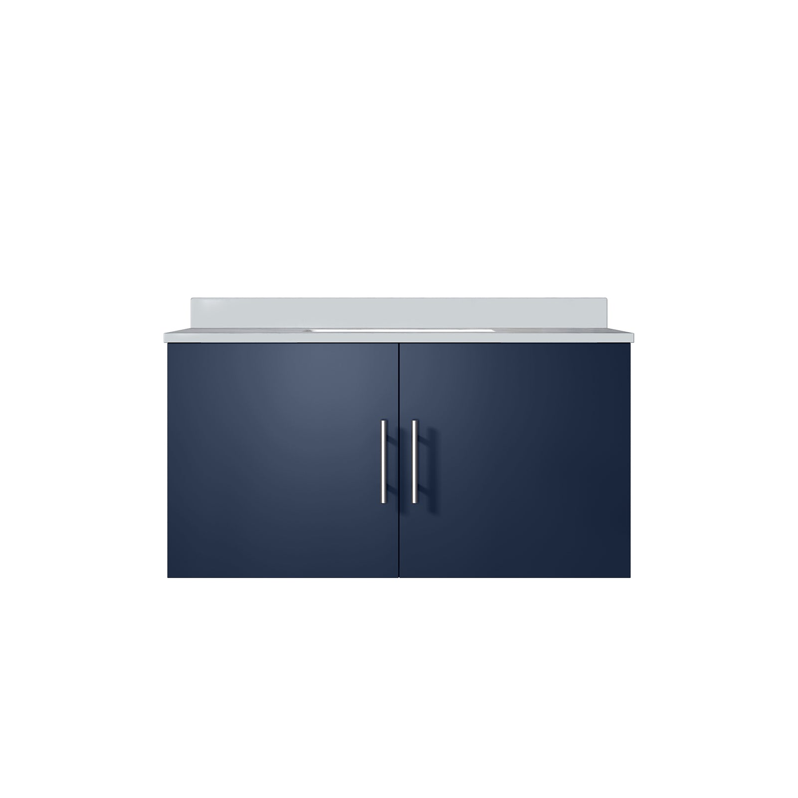 Navy Blue Bath Vanity 36 in. W x 22 in. D, with Cultured Marble Top