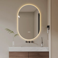 48*30 inch Smart Wall Mounted LED Touch Screen Anti-fog Mirror Bathroom Mirror, Barber Shop Mirror