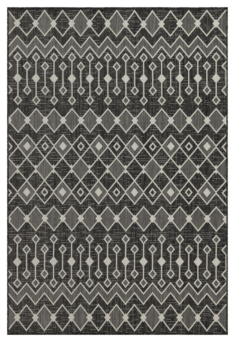 Sunshine GC_HAR2020 Anthracite 7 ft. 10 in. x 10 ft. 3 in. Indoor/Outdoor Area Rug
