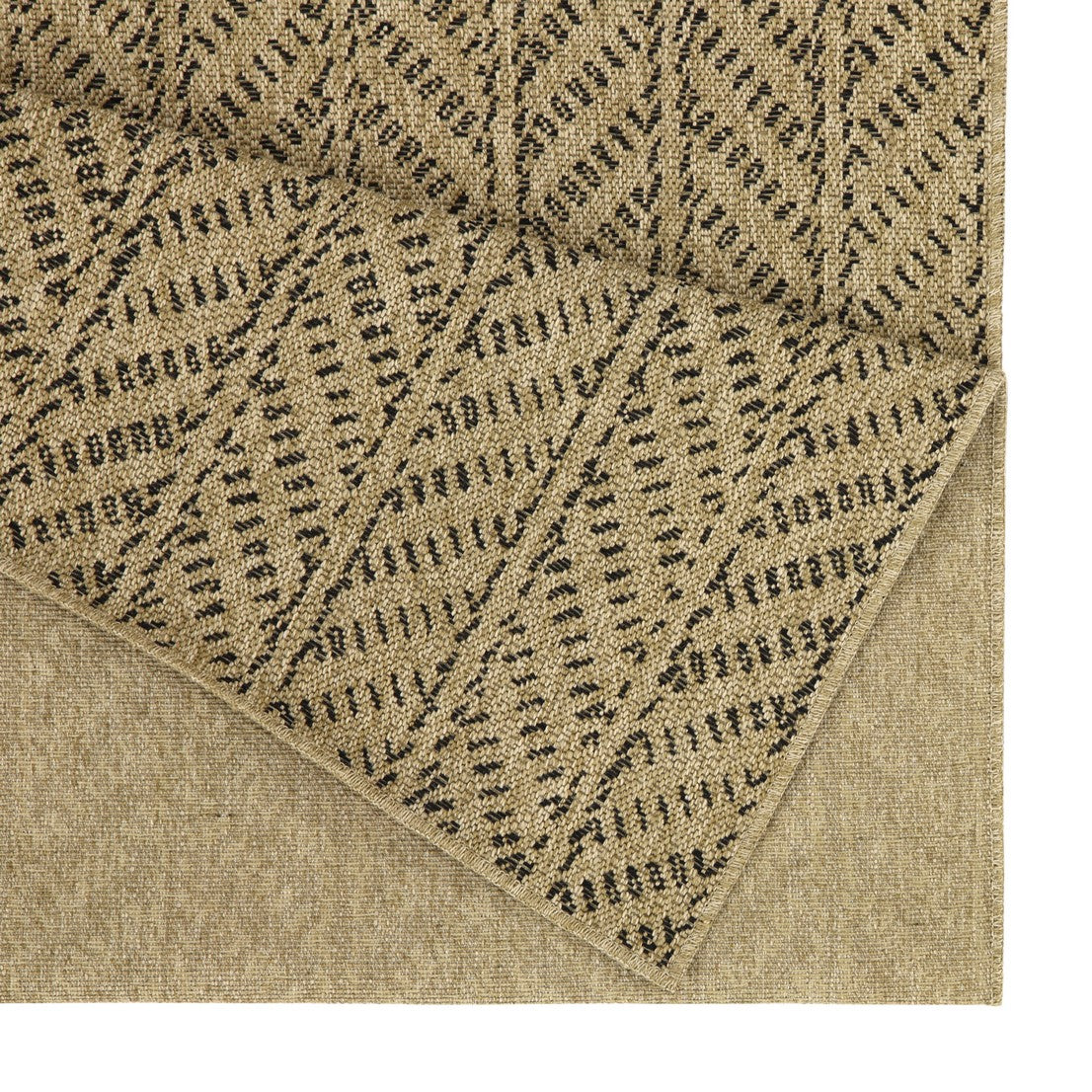 Earth GC_NTL1012 Jute/Black 7 ft. 10 in. x 10 ft. 3 in. Indoor/Outdoor Area Rug