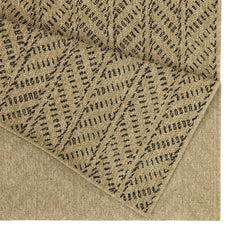 Earth GC_NTL1012 Jute/Black 7 ft. 10 in. x 10 ft. 3 in. Indoor/Outdoor Area Rug