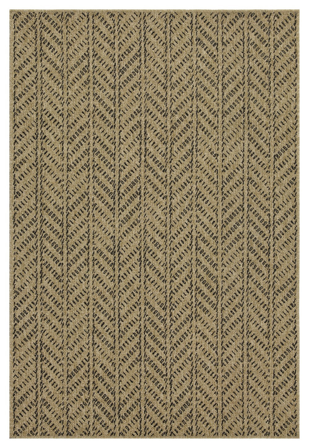 Earth GC_NTL1012 Jute/Black 7 ft. 10 in. x 10 ft. 3 in. Indoor/Outdoor Area Rug