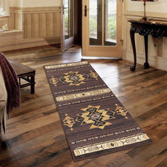 Tribes GC_YLS4005 Brown 5 ft. 3 in. x 7 ft. 3 in. Southwest Area Rug