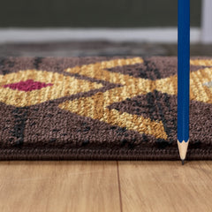 Tribes GC_YLS4005 Brown 5 ft. 3 in. x 7 ft. 3 in. Southwest Area Rug