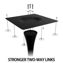 Retro style Large 2-Tier circular ceiling Ironwork chandelier