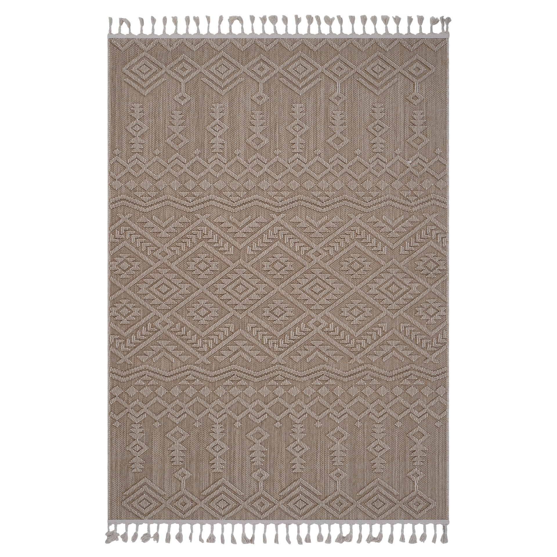 Guros Collection 4X6 Natural / Traditional Indoor / Outdoor Area Rug