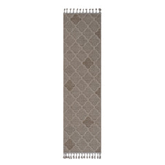 Guros Collection 2X8 Cream / Trellis Indoor / Outdoor Runner Rug