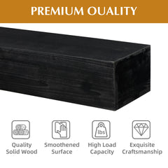 48'' Fireplace Mantel Fir Wood Wall-Mounted & Floating Shelf for Home Decor with Flat Surface