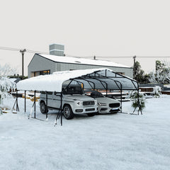 Carport 20 x 20 Shelter - Perfect Solution for Vehicles, Boats & Equipment - Durable, All-Weather, Quick Assembly - Spacious, Secure, Reinforced