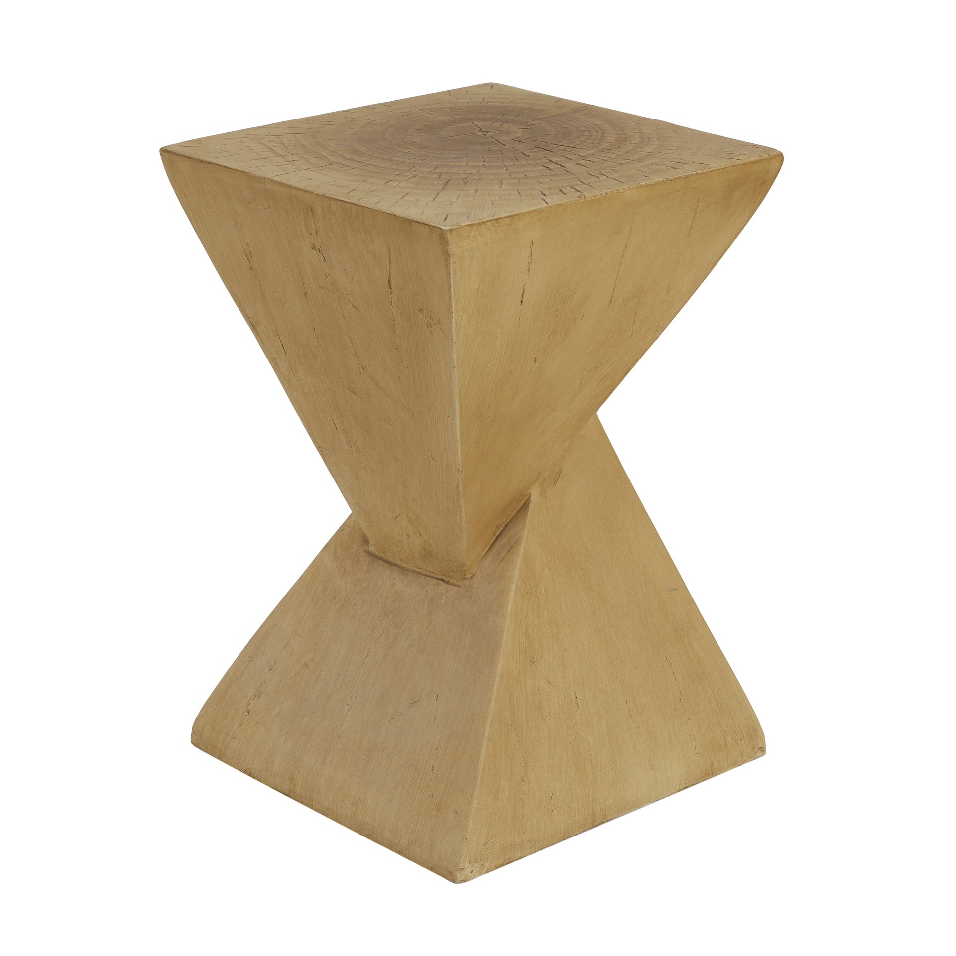 GEOMETRIC MGO SIDE TABLE,LIGHT NATURE COLOR