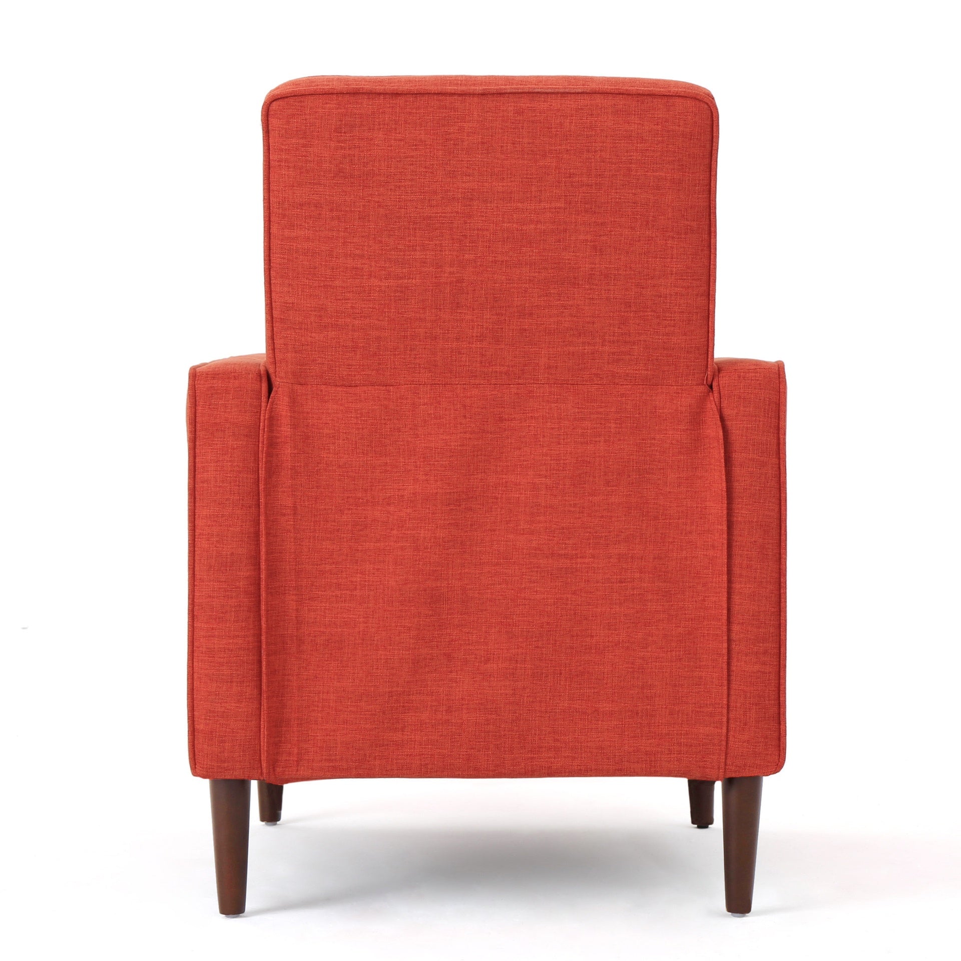 Fabric Recliner Chair Mid-Century Modern Recliner Pushback Single Recliner Sofa with Thicker Seat Cushion Tufted Upholstered Sofa with Wooden leg for Living Room Bedroom