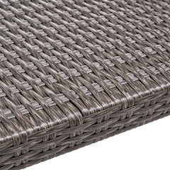 HAMPTON WOOD + WICKER OTTOMAN