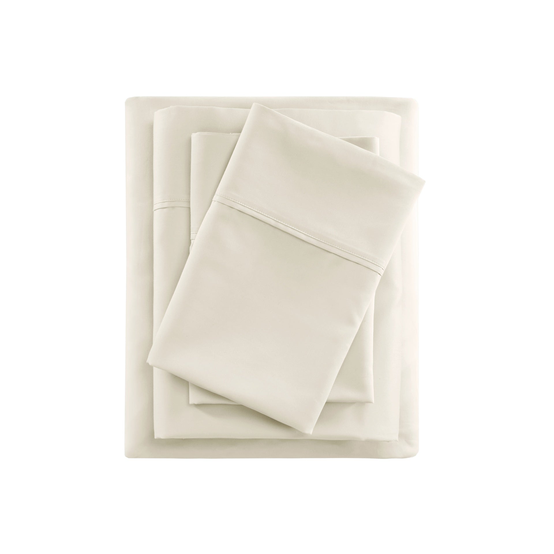 4-Piece Cal King Cooling Cotton Blend Sheet Set, Ivory