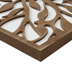 Birch Botanical Two-tone Wood Panel Wall Décor Set