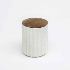 Jar Candle  Ecomix Wax Fill With Wooden Lid - Vanilla Lavender, 6oz