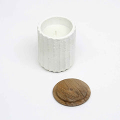 Jar Candle  Ecomix Wax Fill With Wooden Lid - Vanilla Lavender, 6oz