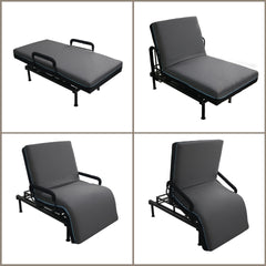 Electric Lift Bed for Seniors - Wired Remote Control with One-Touch Backrest Lift & Leg Lowering, Fall-Safe Rails, Safe Standing/Sitting/Lying Aid