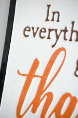 Set of 2, 16x10.5" Thanks Wall Sign, Wall Art Decor for Harvest Festival Fall Festival & Thanksgiving Table Decorations